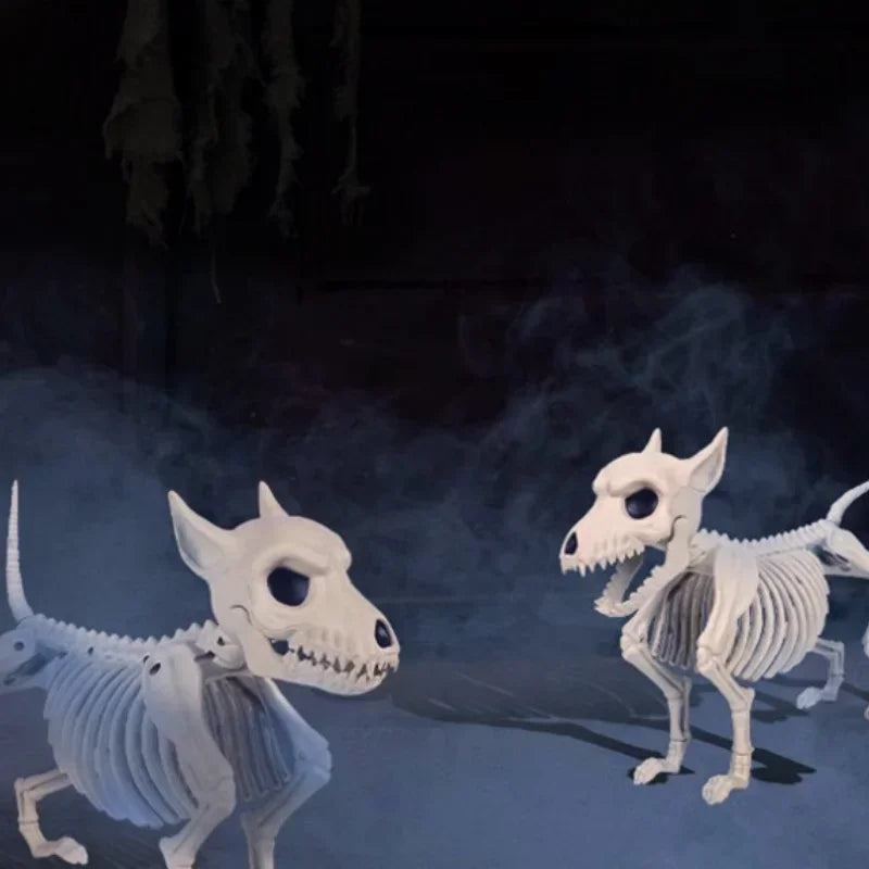 Halloween Little Wolf Skeleton Decoration – Creative Indoor & Outdoor Home Ornament