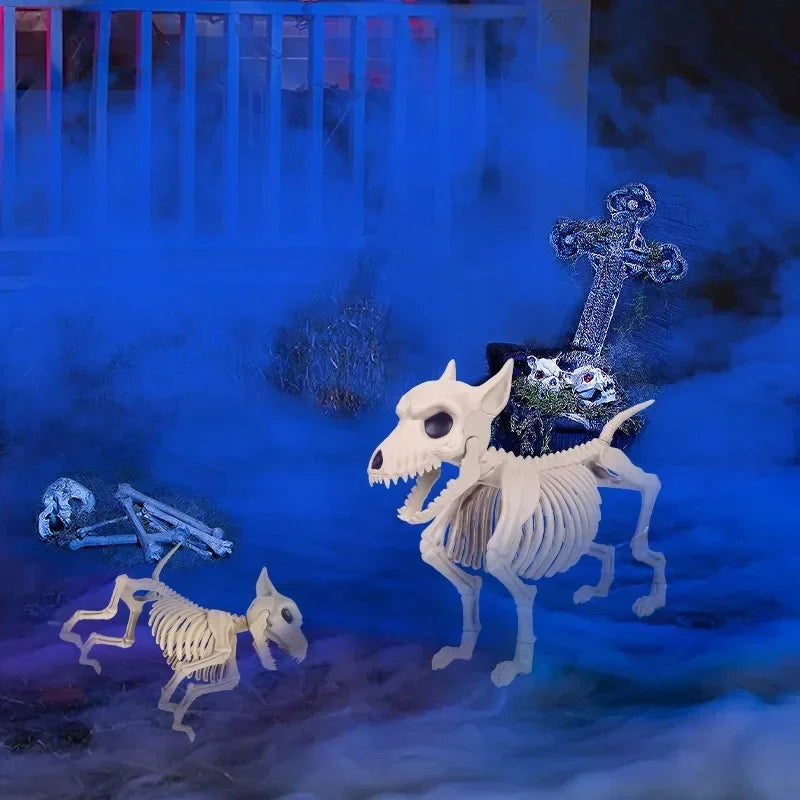 Halloween Little Wolf Skeleton Decoration – Creative Indoor & Outdoor Home Ornament