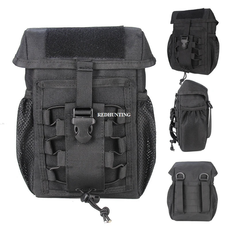 Tactical Pouch CS Dump Drop Pouch Outdooer Utility Pouch Bag Waterproof 1000D Nylon Folding Molle Dump Bag for Outdoor Hiking