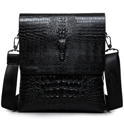 Luxury Brand Messenger Bag Men Leather Business Alligator Shoulder Bag Male Casual Satchel Crocodile Grain Crossbody Bag For Men