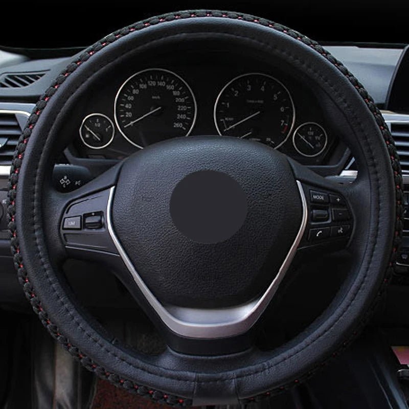 Car Steering Wheel Cover Wrap Volant Ice Silk Truck Lorry Bus Non-slip Diameters For 36 38 40 42 45 47 50 CM Auto Accessories