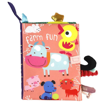0-36M Baby Interactive Cloth Book – Early Learning & Sound Puzzle - Urbizia