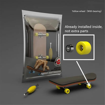 Finger SkateBoard Wooden Fingerboard Toy Professional Stents Finger Skate Set Novelty Children Christmas Gift
