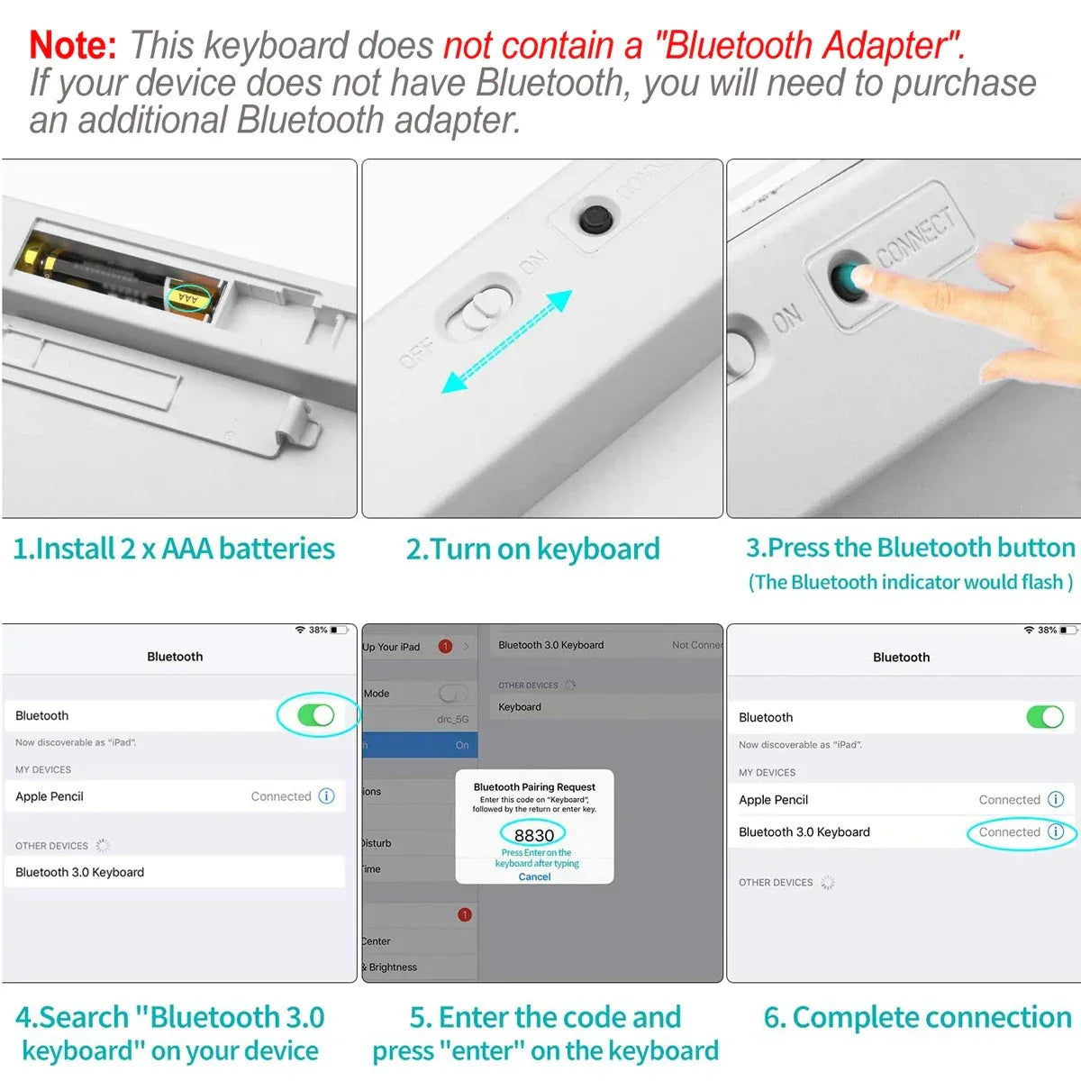 French Bluetooth Keyboard Mouse Combo AZERTY Wireless Bluetooth Mice Ultra Slim Mute for Mac iPad iPhone iOS Android Windows