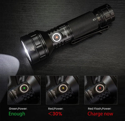 SOFIRN IF22A TIR Optics 2100lm LED Flashlight Rechargeable 21700 USB C Powerful EDC Light Torch Outdoor Lantern for Fish