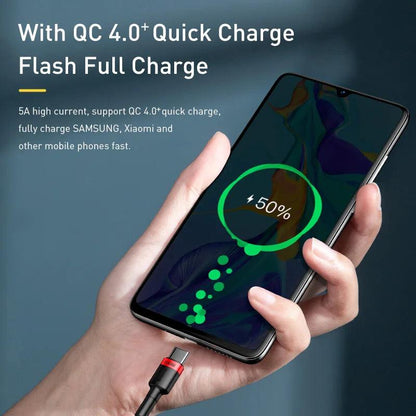 Baseus 100W USB C to USB Type C Cable for MacBook Pro Quick Charge 4.0 Fast Charging For iPhone 17 16 15 Pro Max Charge Cable