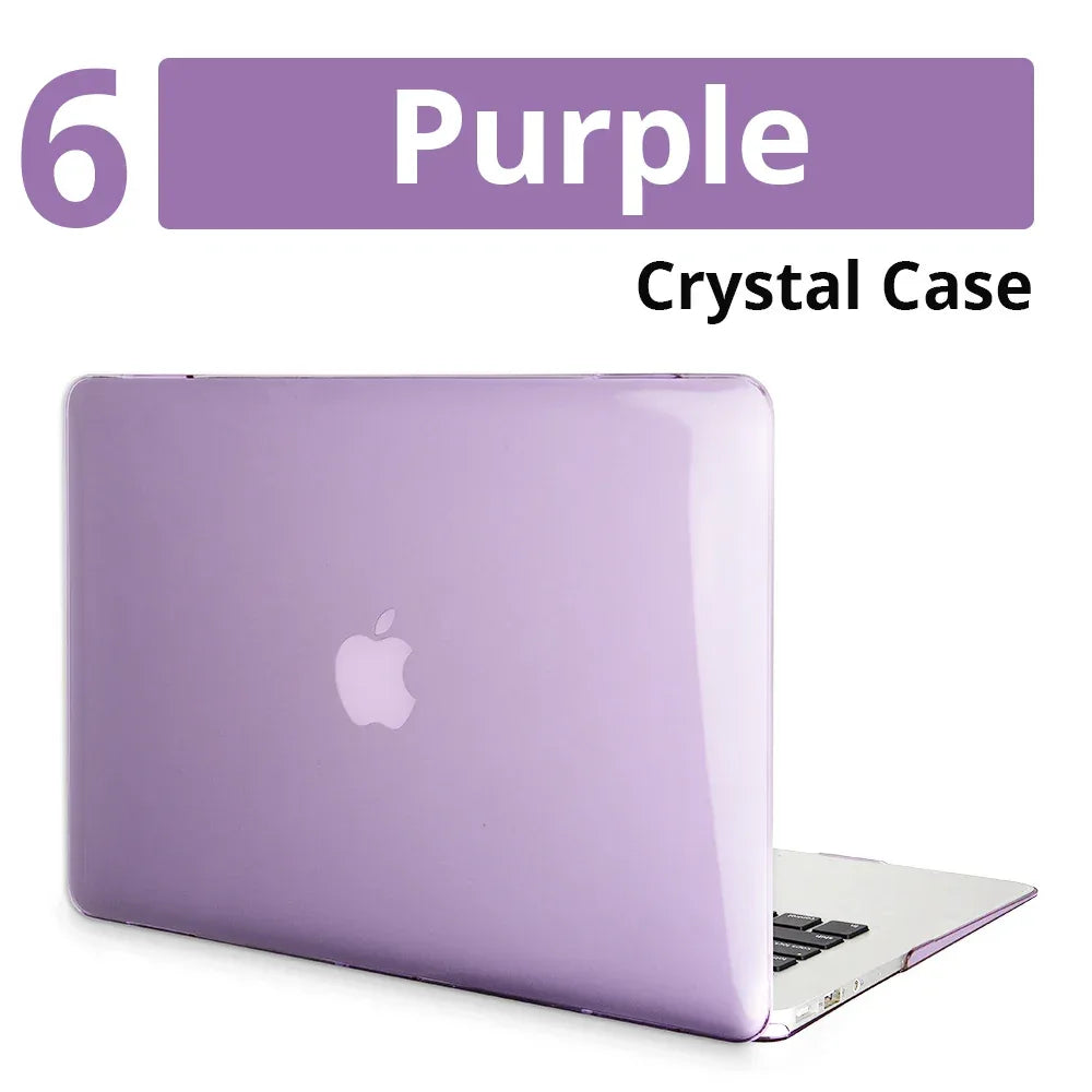 Crystal Clear Hard Shell MacBook Case Air & Pro Models