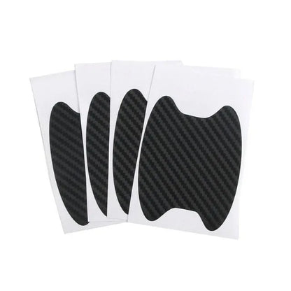 4-Piece Carbon Fiber Car Door Handle Protective Stickers - Urbizia
