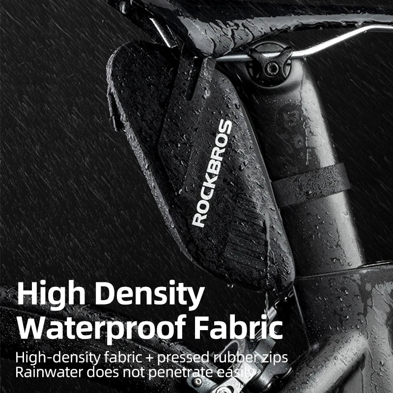 ROCKBROS Bicycle Rear Bag Feflective Waterproof Saddle Seatpost Cycling Storage Panniers MTB Road Folding Bike Tail Bags