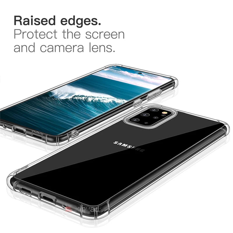 Air Cushion Shockproof Case for Samsung Galaxy S25 S23 S24 Ultra Silicone TPU Cover for Samsung Note20 S20 FE S22 Plus S21 Ultra