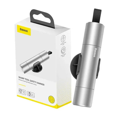 Baseus Car Safety Hammer Auto Emergency Glass Window Breaker Seat Belt Cutter Life-Saving Escape Car Emergency Tool - Urbizia