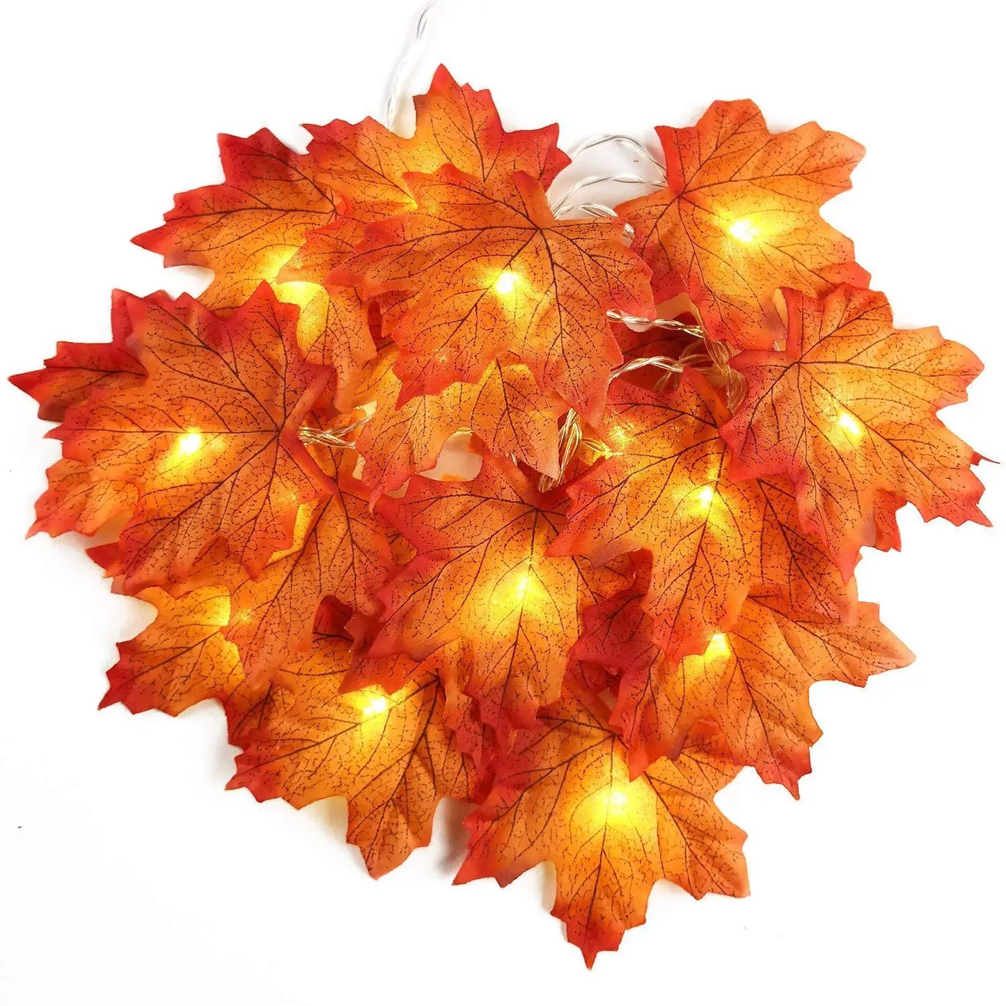 Maple Leaf LED Light String Garland