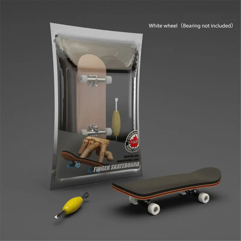 Finger SkateBoard Wooden Fingerboard Toy Professional Stents Finger Skate Set Novelty Children Christmas Gift
