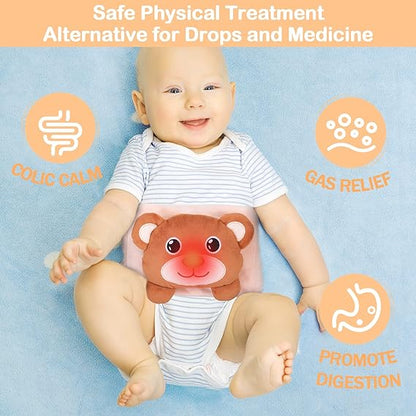 Heigoeost Baby Colic & Gas Relief Heated Tummy Wrap – Newborn Belly Soothing Pad - Urbizia