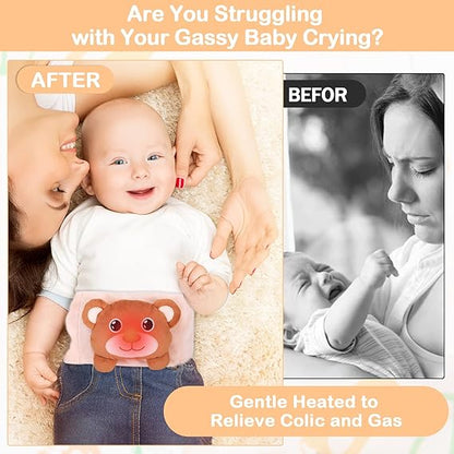 Heigoeost Baby Colic & Gas Relief Heated Tummy Wrap – Newborn Belly Soothing Pad - Urbizia