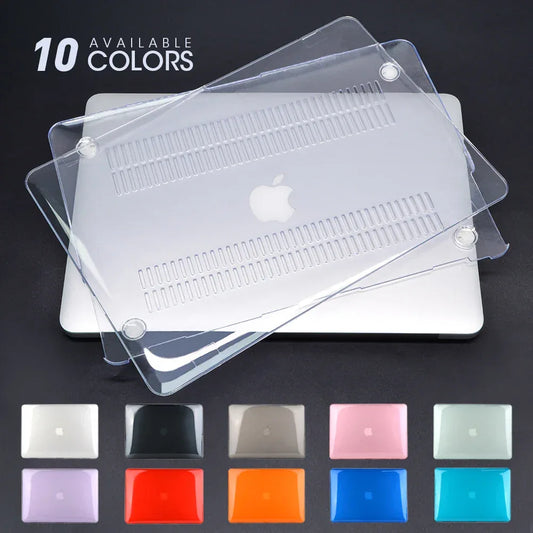 Crystal Clear Hard Shell MacBook Case Air & Pro Models