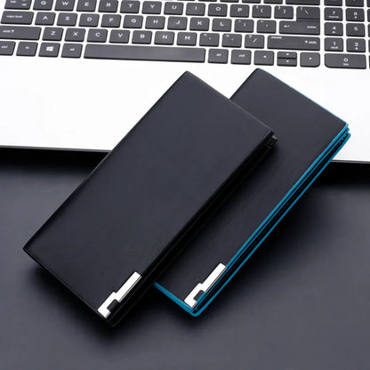 Mens Wallet Casual Slim Of Leather Soft Male Clutch Money Bag Small Pocket Man Purse Thin Wallet Carteira Masculina Couro 2021