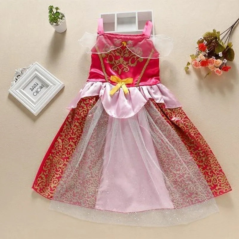 Kids Princess Costume – Elsa,Mermaid Pageant Dress for Girls 3-10Y