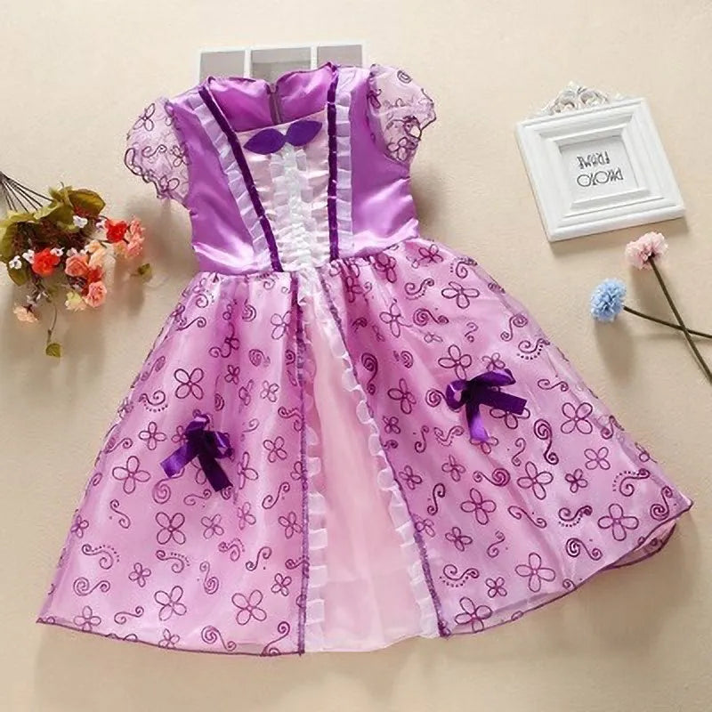 Kids Princess Costume – Elsa,Mermaid Pageant Dress for Girls 3-10Y
