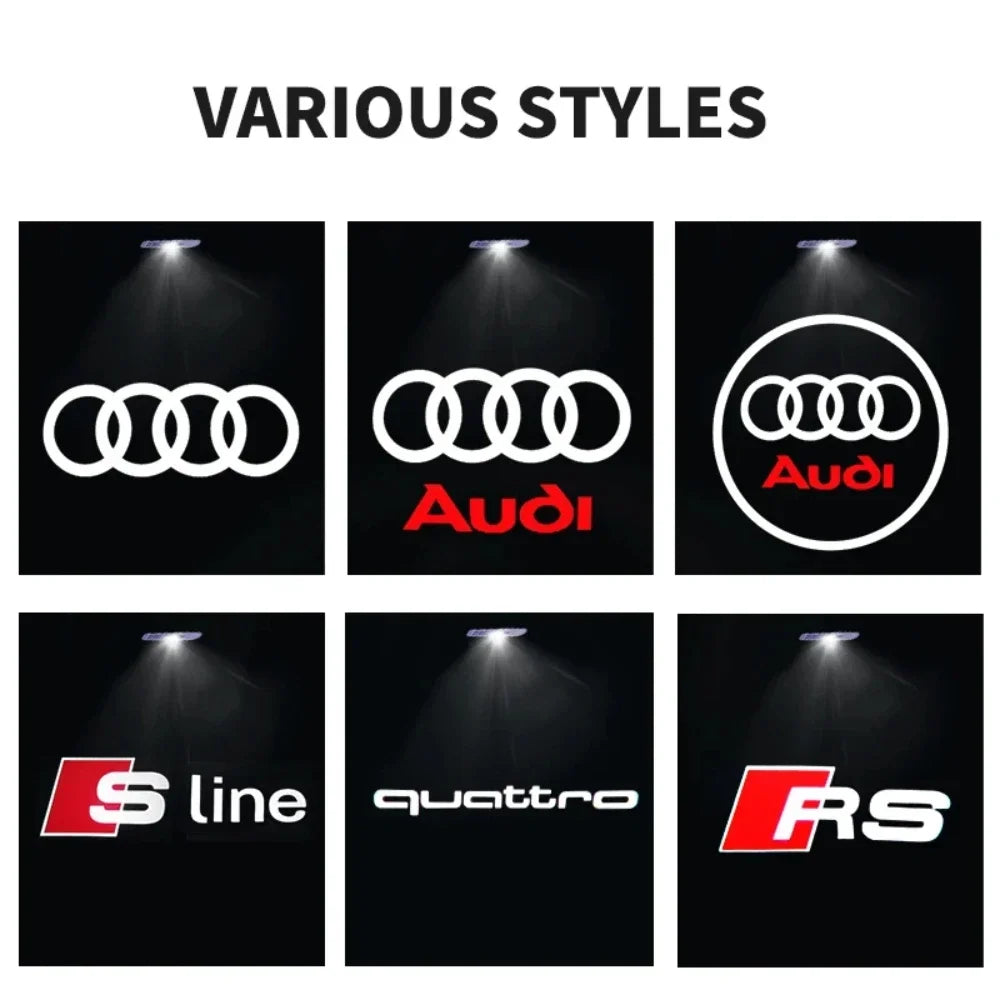 LED Car Door Logo Welcome Light – For Audi A Series & Q Series  