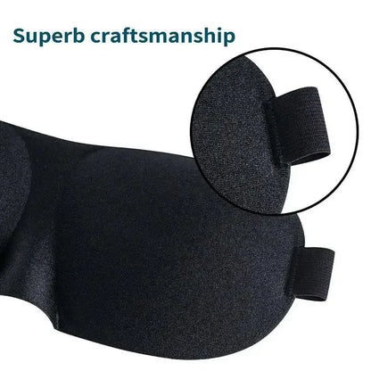Breathable 3D Sleeping Eye Mask Strong Blackout Eye Mask Eye Mask Soft Portable Blindfold Travel Eyeshade for School Home Office - Urbizia
