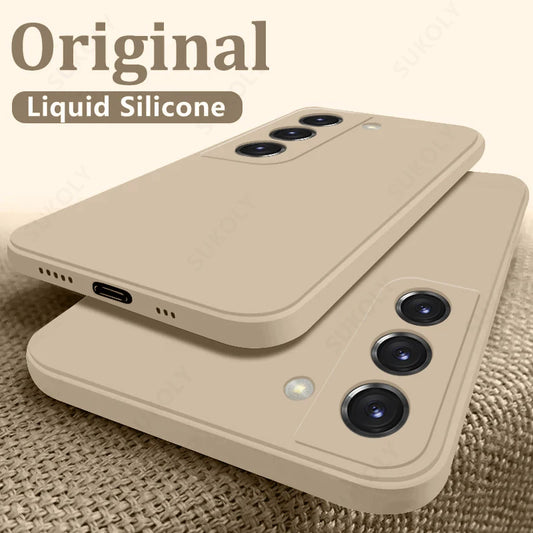 Liquid Silicone Case Samsung | Shockproof Matte Cover