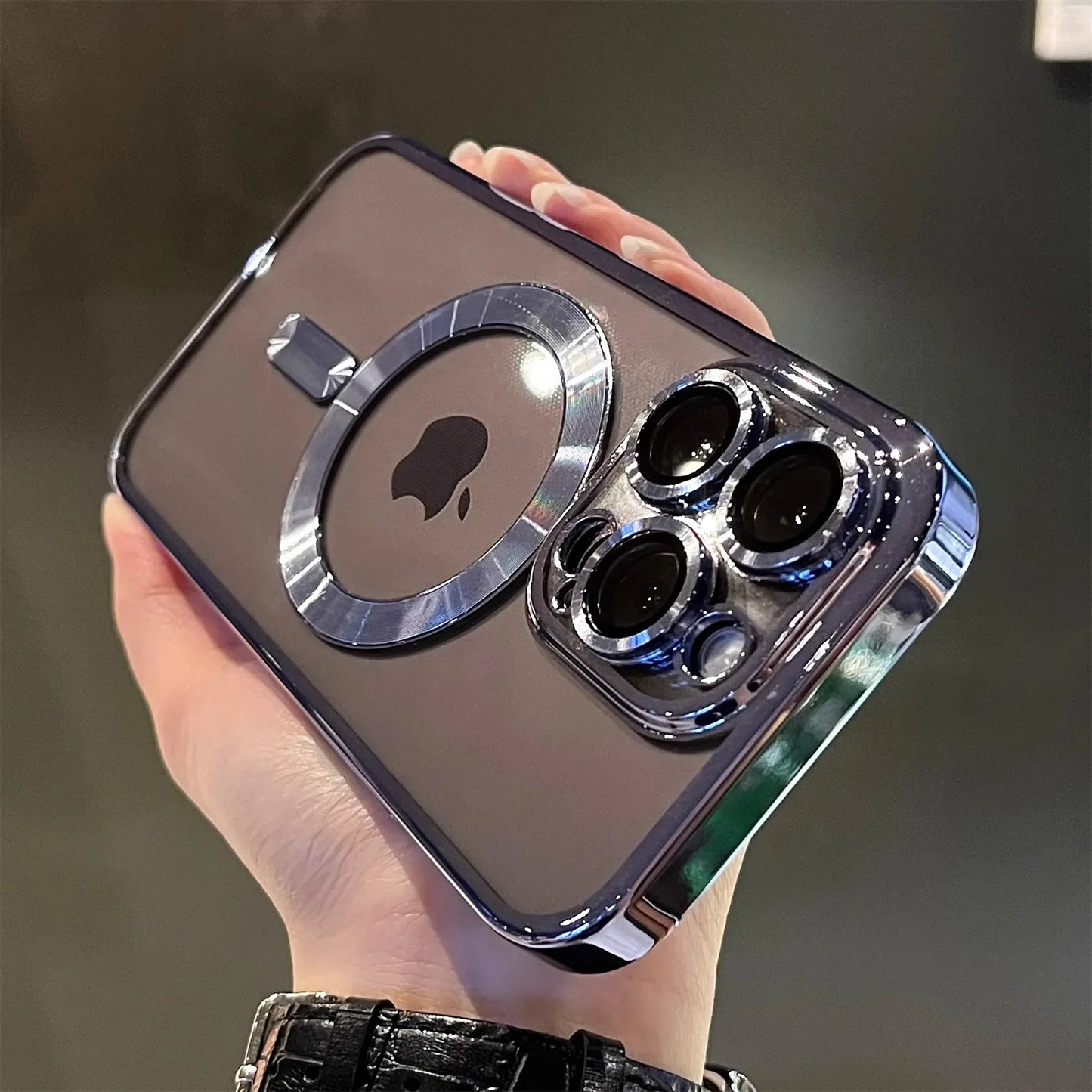 Luxury Magnetic Clear iPhone Case Wireless Charging