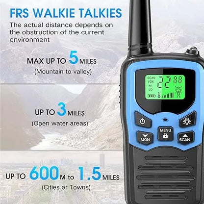 MOICO Long Range Walkie Talkies (2 Pack) - Urbizia