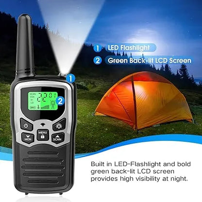 MOICO Long Range Walkie Talkies (2 Pack)