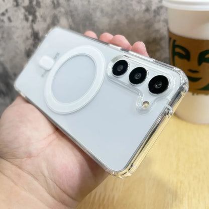 MagSafe Magnetic Case Samsung | Shockproof Clear Cover