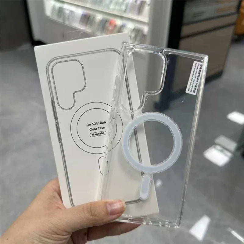 MagSafe Magnetic Case Samsung | Shockproof Clear Cover
