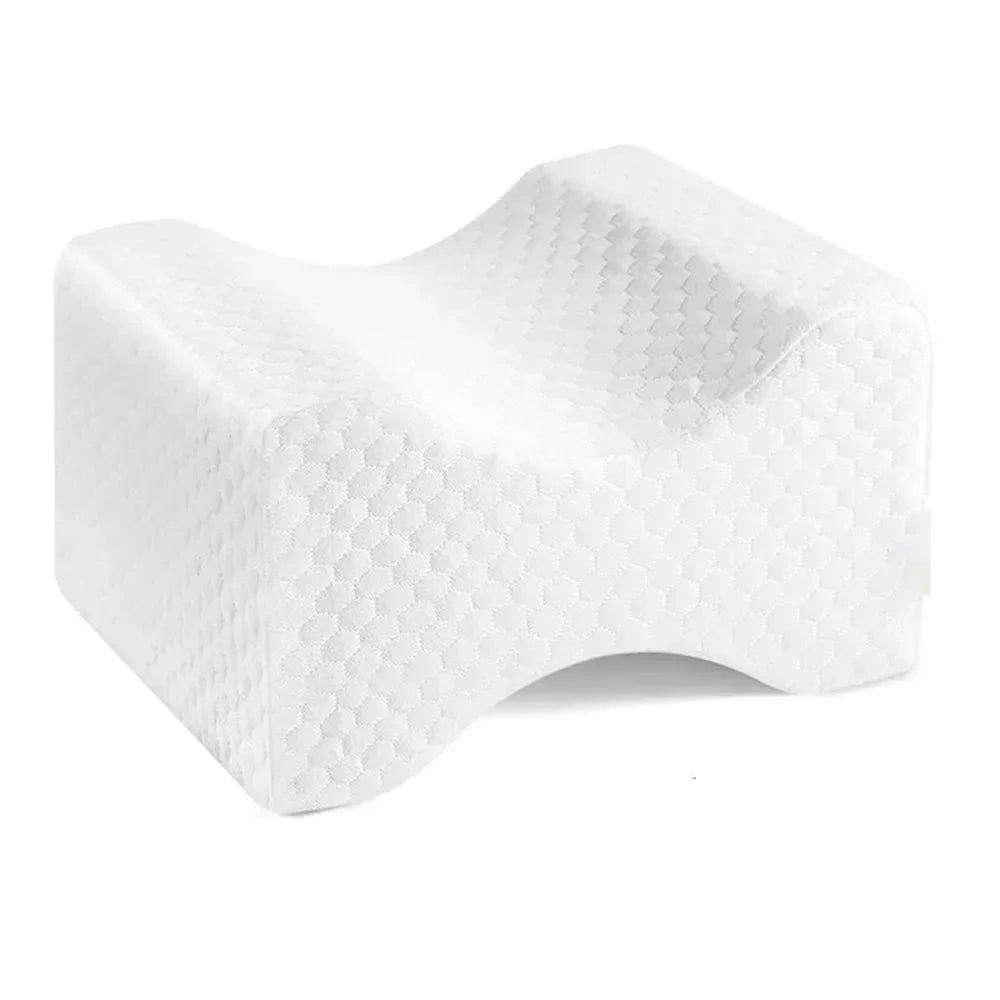 Memory Foam Leg & Knee Pillow with Side Sleeping Belt 