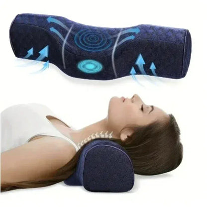 Memory Foam Neck Pillow – Cervical Support & Comfort