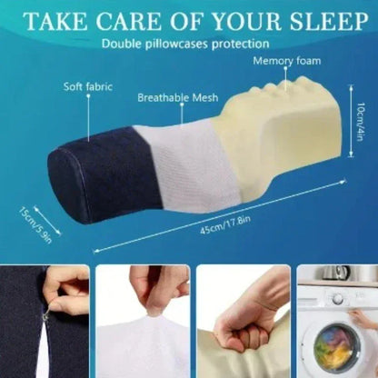 Memory Foam Neck Pillow – Cervical Support & Comfort