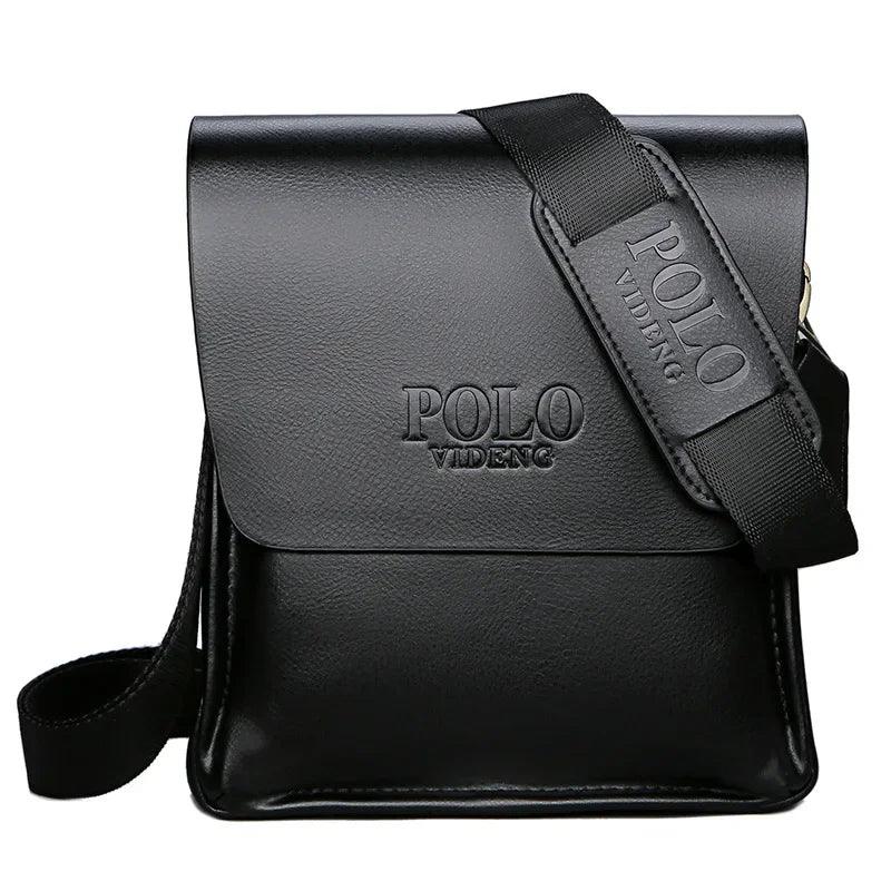 Men's PU Leather Shoulder Bag – Business Crossbody Satchel