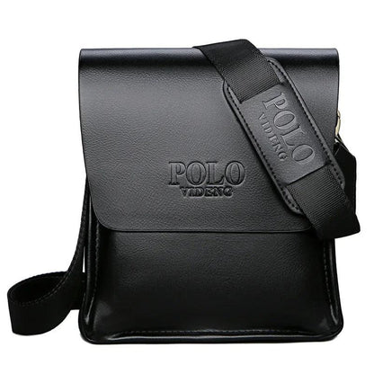 Men's PU Leather Shoulder Bag – Business Crossbody Satchel