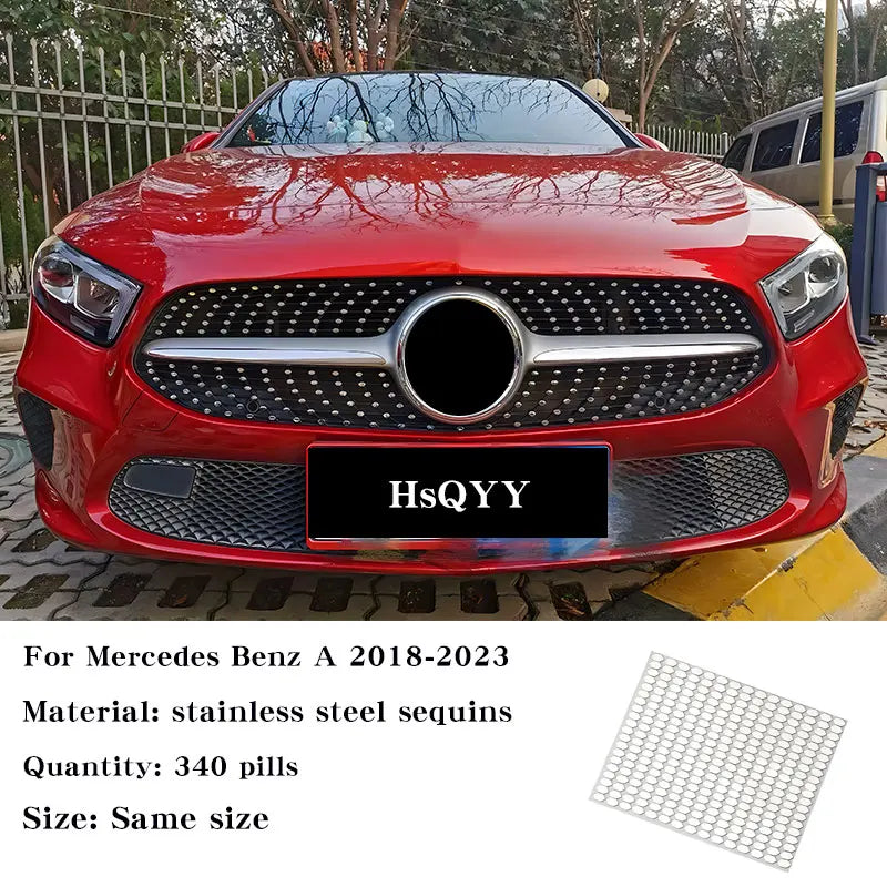 Mercedes Benz Air Intake Grille Trim – Starry Sky Stainless Steel