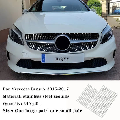 Mercedes Benz Air Intake Grille Trim – Starry Sky Stainless Steel