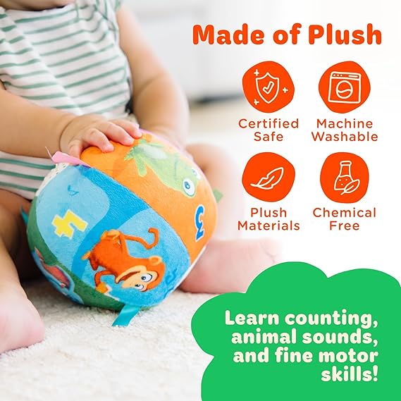 Move2Play Interactive Baby Ball – Musical & Talking Toddler Toy - Urbizia