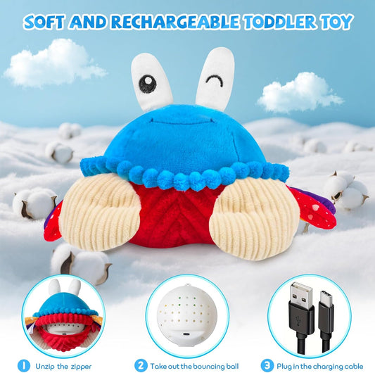 Musical Crawling Crab Plush – Dancing & Talking Toy for Babies 12–18 Months - Urbizia