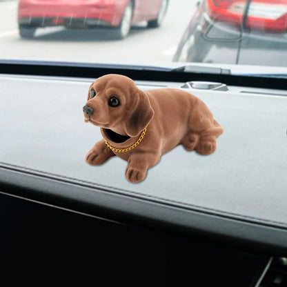 Nodding Dog Figurine – Cute Resin Car & Table Ornament