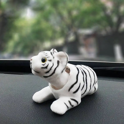 Nodding Dog Figurine – Cute Resin Car & Table Ornament