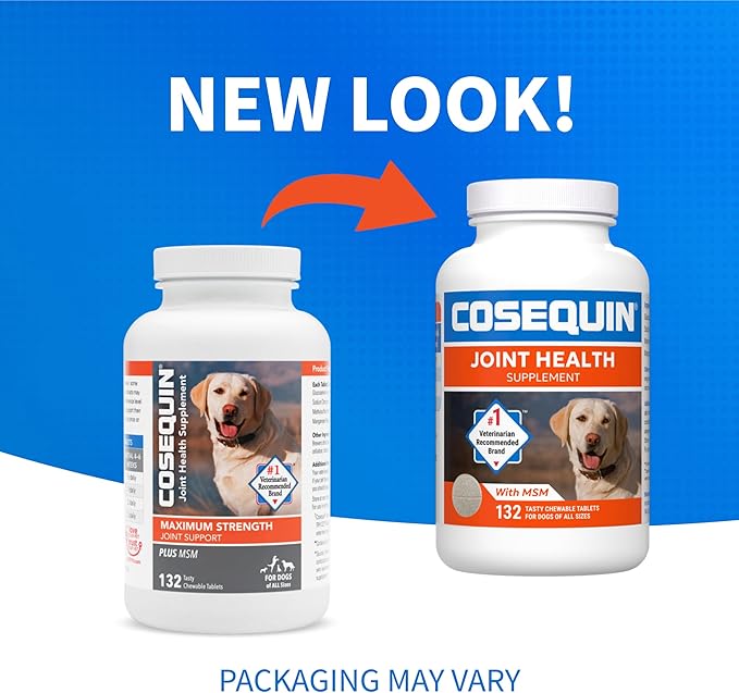 Nutramax Cosequin Joint Health Supplement for Dogs – Glucosamine, Chondroitin & MSM, 132 Chewable Tablets - Urbizia