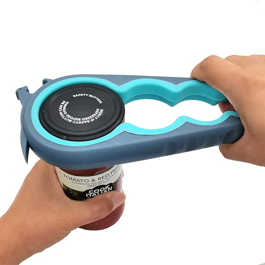 Otstar Jar, Bottle & Can Opener – Multi-Function Lid Opener for Weak Hands & Seniors - Urbizia