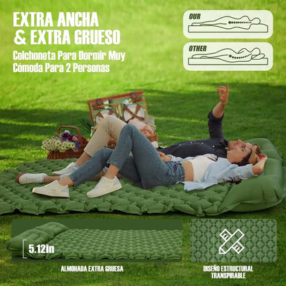 Outdoor Double Sleeping Pad – Ultralight Inflatable Mat