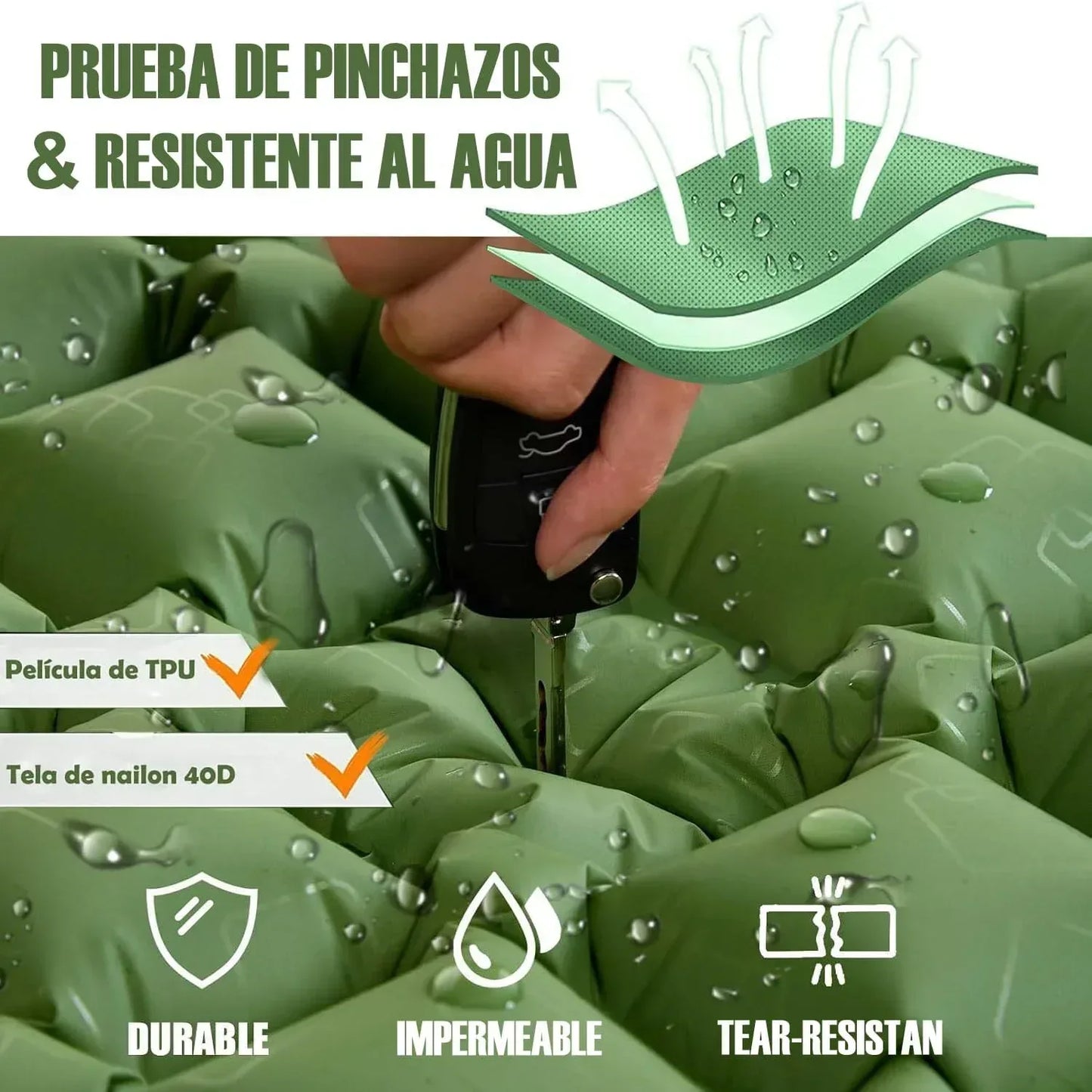 Outdoor Double Sleeping Pad – Ultralight Inflatable Mat