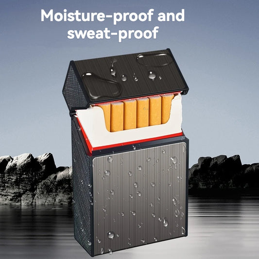 Portable Metal Cigarette Case – 20pcs Capacity Tobacco Storage Box