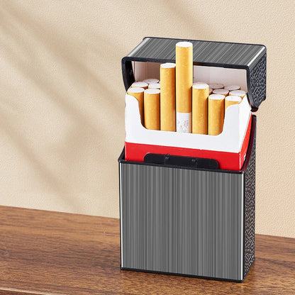 Portable Metal Cigarette Case – 20pcs Capacity Tobacco Storage Box