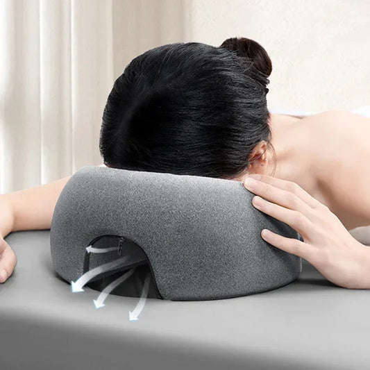 Prone Pillow for Comfort – Memory Foam Headrest