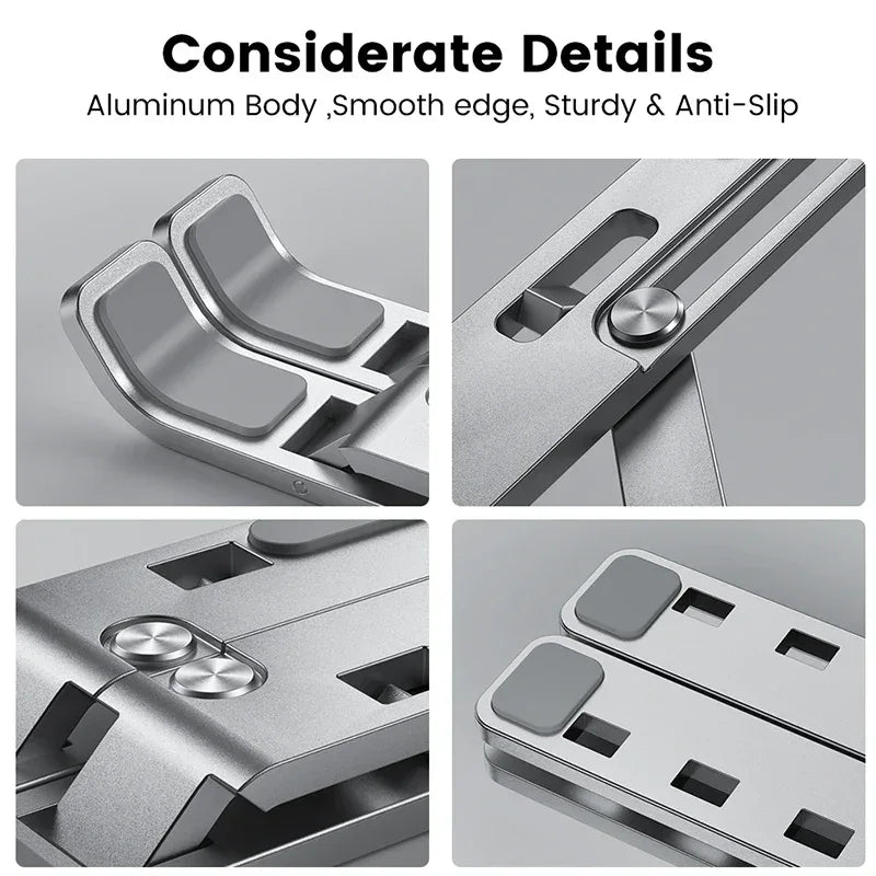 Adjustable Aluminum Laptop Stand Foldable Non-Slip Holder